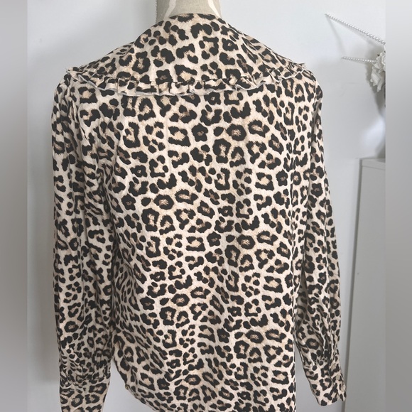 Brand new cheetah print collared button up shirt - Picture 5 of 5